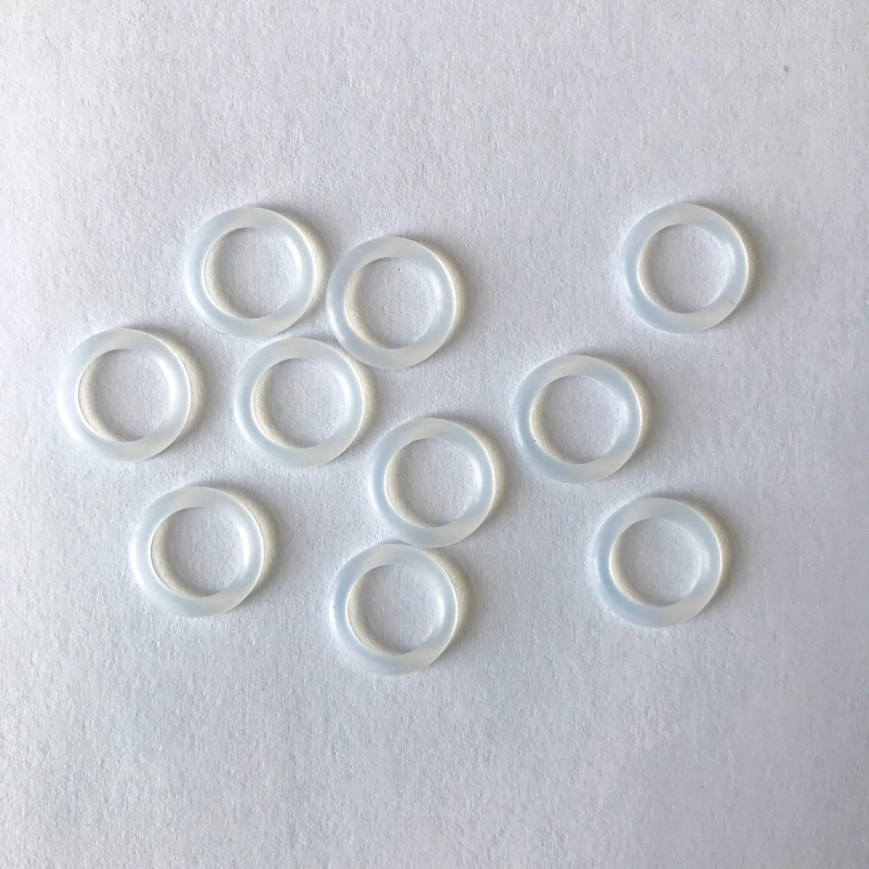 FDA Grade Colorless Sil Silicone Rubber O-Ring