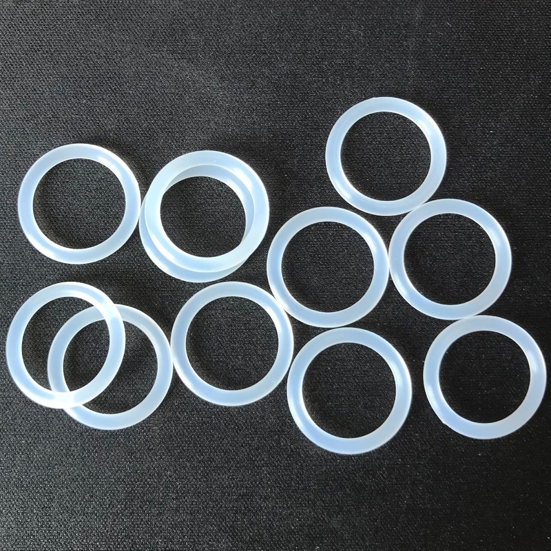 Impurity Free FDA Grade Colorless Sil Rubber O-Ring