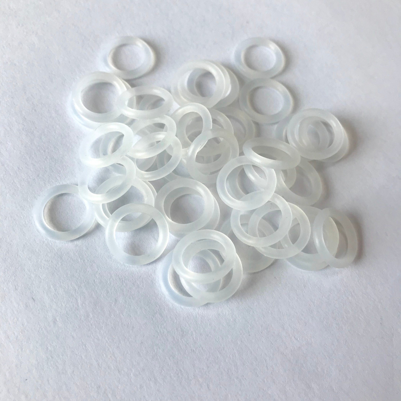 FDA Grade Colorless Sil Silicone Rubber O-Ring
