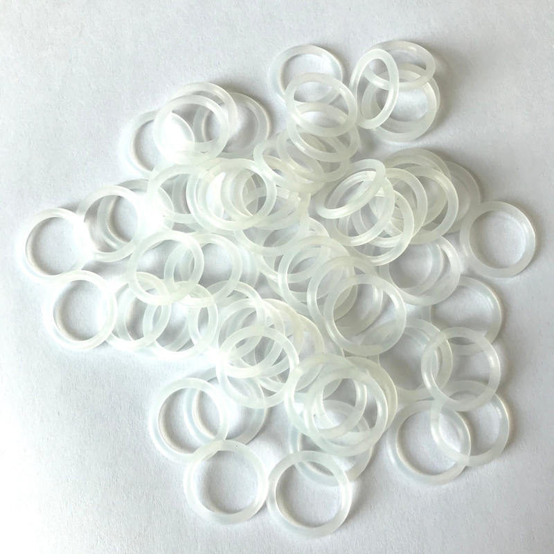 Impurity Free FDA Grade Colorless Sil Rubber O-Ring