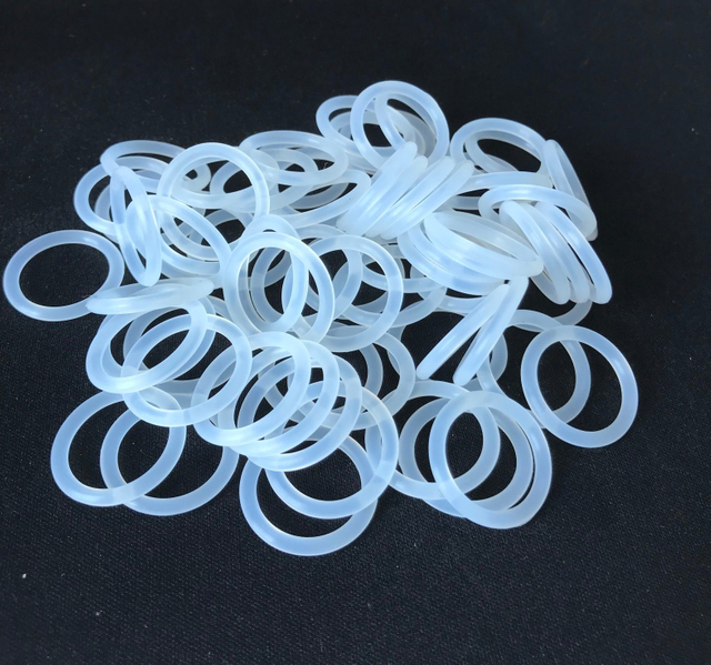 Impurity Free FDA Grade Colorless Sil Rubber O-Ring