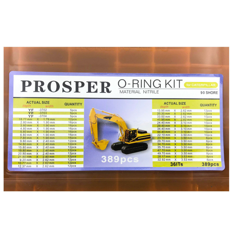 Excavator Repair Kit Rubber O Ring Box