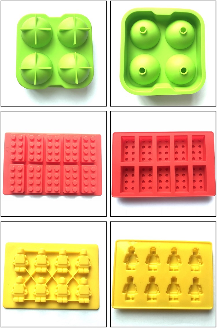Various and Colorful Silicone Ice Cube Tray Mould