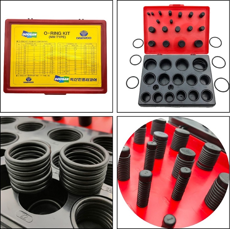 Excavator Repair Box Rubber O Ring Seal Kit Set