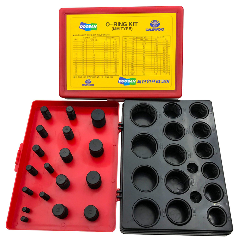 Excavator Repair Box Rubber O Ring Seal Kit Set