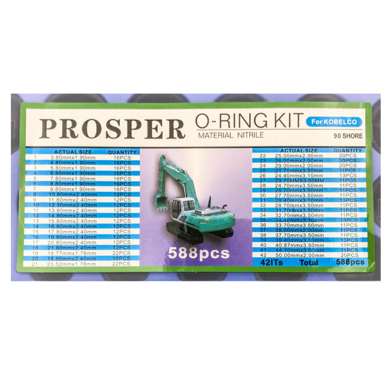 NBR 90 588 PCS Rubber O Ring Service Kit Auto Part
