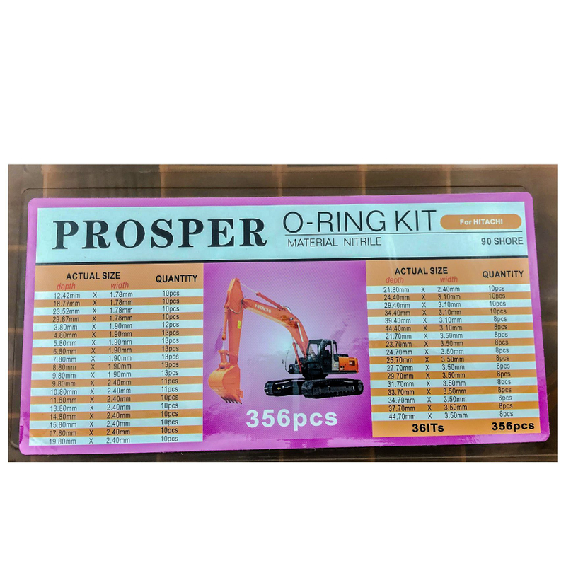 NBR FKM Sil O Ring Service Set for Excavator