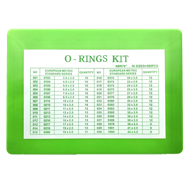 European Metric NBR 70 Shore Excavator Rubber O-Ring Kit