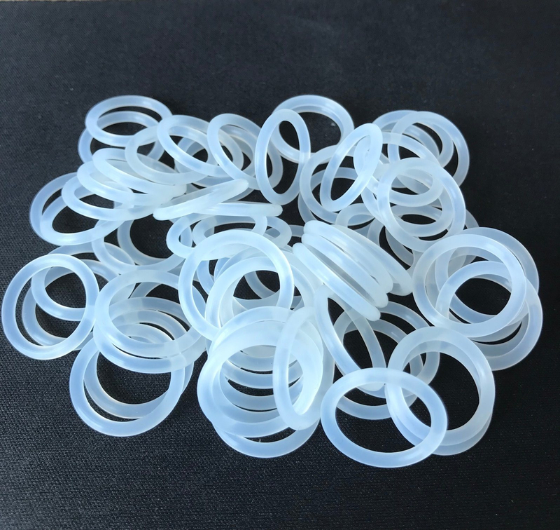 Impurity Free FDA Grade Colorless Sil Rubber O-Ring